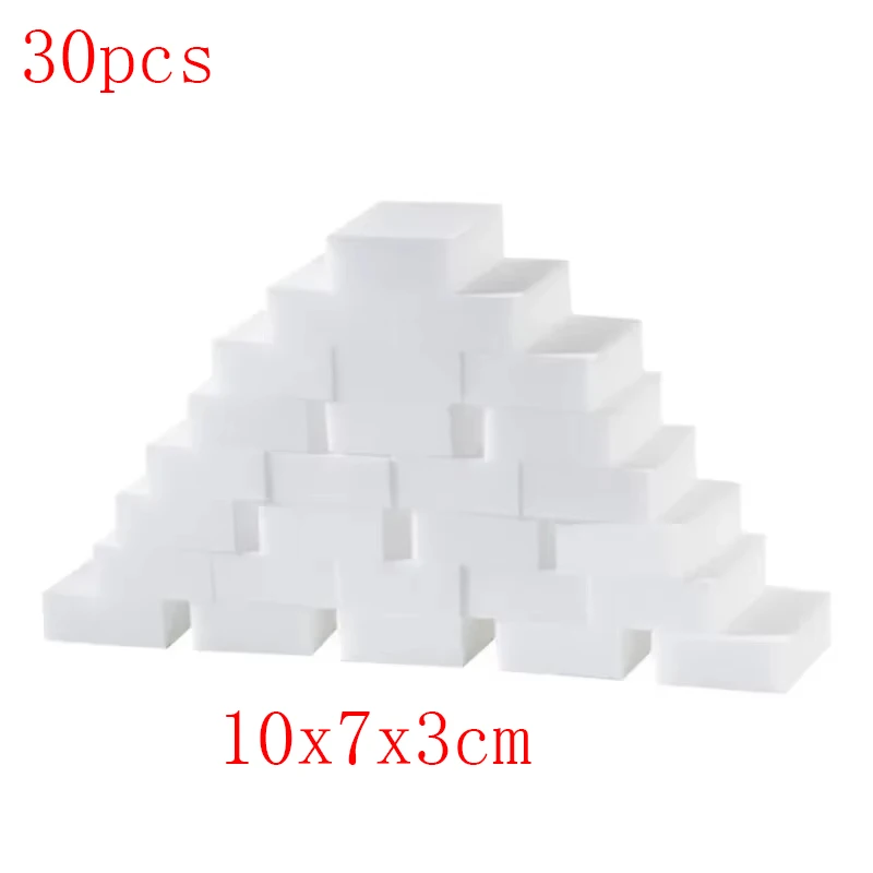 

50 шт., меламиновая губка, масштабируемая волшебная губка, ластик, очиститель для автомобиля, кухни, офиса, прочная меламиновая чистая губка 10x6x2 см