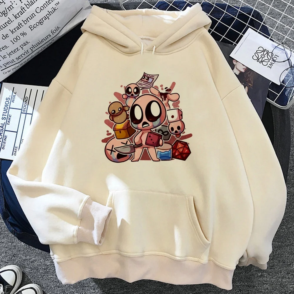 Фото Женские худи The Binding of Isaac, кавайный стиль, графический принт, одежда для женщин 2000-х годов, харадзюку, мужская эстетика. №2