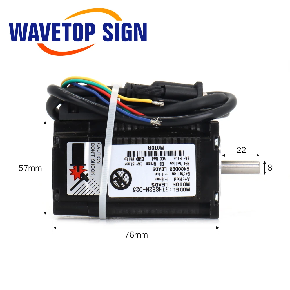 Фото Шаговый двигатель SignkoRay JSS NEMA23 2Н·м с замкнутым контуром и драйвер для станков для резки и гравировки 57HSE2N-D25 + HSS57 №4