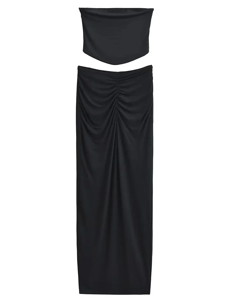 Desire женский сексуальный однотонный тонкий плиссированный топ без бретелек в