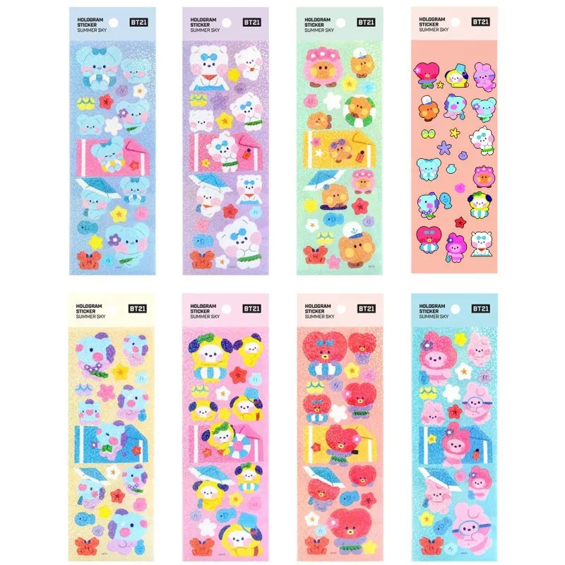 

Наклейки BT2, аниме-наклейки, ТАТА, кавайные студенческие принадлежности, водонепроницаемые детские школьные прекрасные принадлежности, Кул...