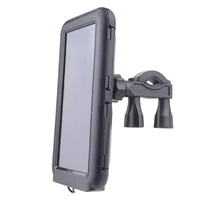 6 8 inch motorcycle rear view mirror mount holder stand waterproof case bike bicycle phone holder handlebar support bracket