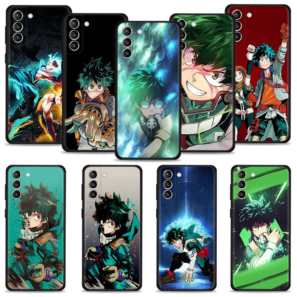 

Case For Samsung Galaxy S22 S21 S20 Ultra FE S10 S9 S8 Plus S10e Note 20Ultra 10Plus Capa Cover My Hero Academia Midoriya Izuku