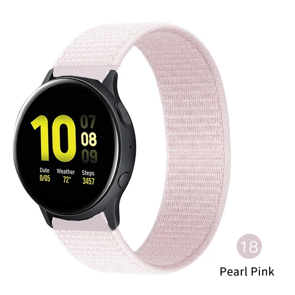 

20mm 22mm Nylon Band For Samsung Galaxy Watch 6 4 5 pro 45mm 44mm 40mm classic active 2 correa Bracelet Huawei GT 2e 3 pro strap