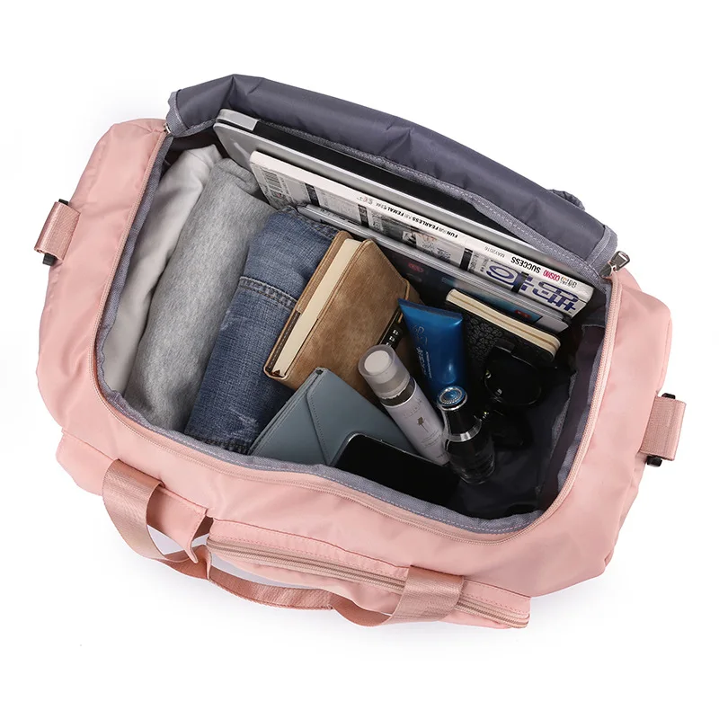 Casual Travel Luggage Women Shoulder Handbag Large Capacity Outdoor Waterproof Nylon Sports Gym Bag Female Crossbody Bags