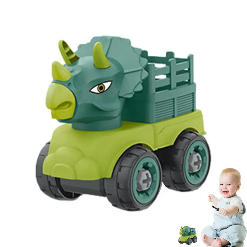 

Take Apart Dinosaur Truck Toys DIY Building Car Transport Toy Truck Sets Learning Educational Building Construction Sets