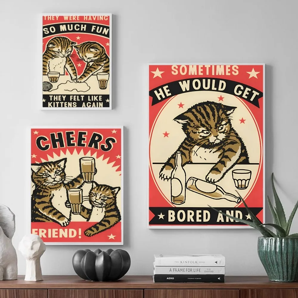 Классические винтажные постеры для дома бара кафе