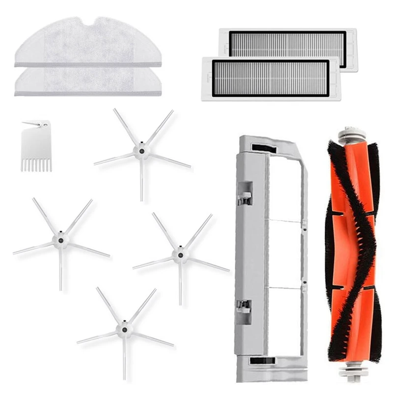 

Запчасти для пылесоса Xiaomi Roborock S50, S51, S55, S5, S6, моющийся фильтр НЕРА, основная щетка, боковая щетка