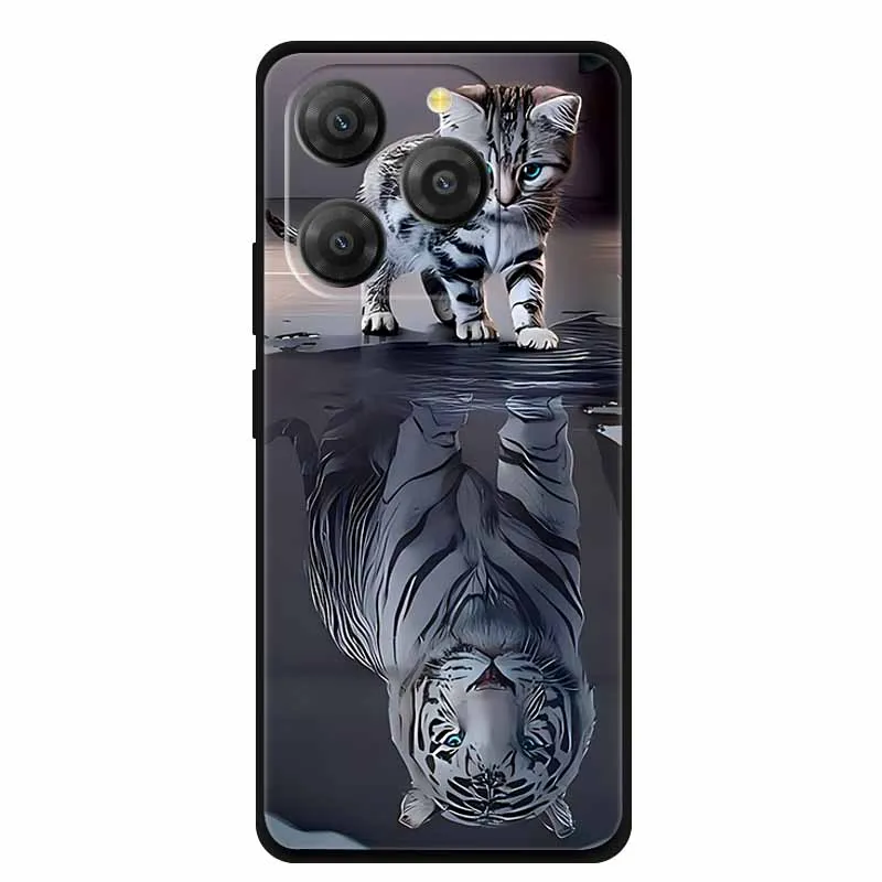 Фото Чехол для Blackview Shark 9, противоударный, черный, милый, с рисунком, из ТПУ, мягкий силиконовый бампер для Blackview Shark 9 №2