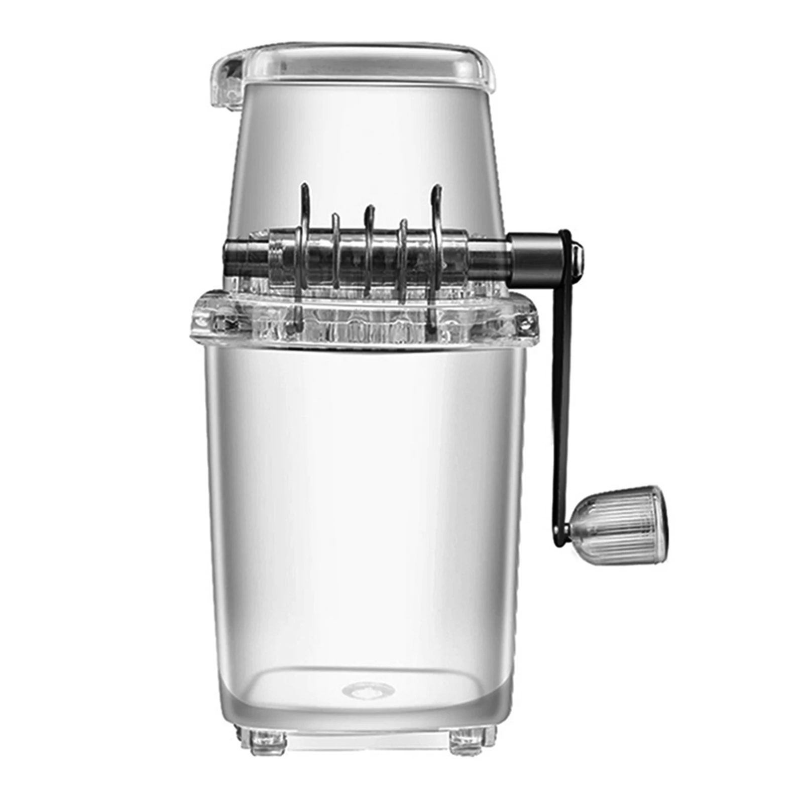 

Hand Crank Ice Crushers Manual Shaved Ice Maker Non-Slip Ice Makers Machine With Stainless Steel Blades Easy To Use Ice Crusher