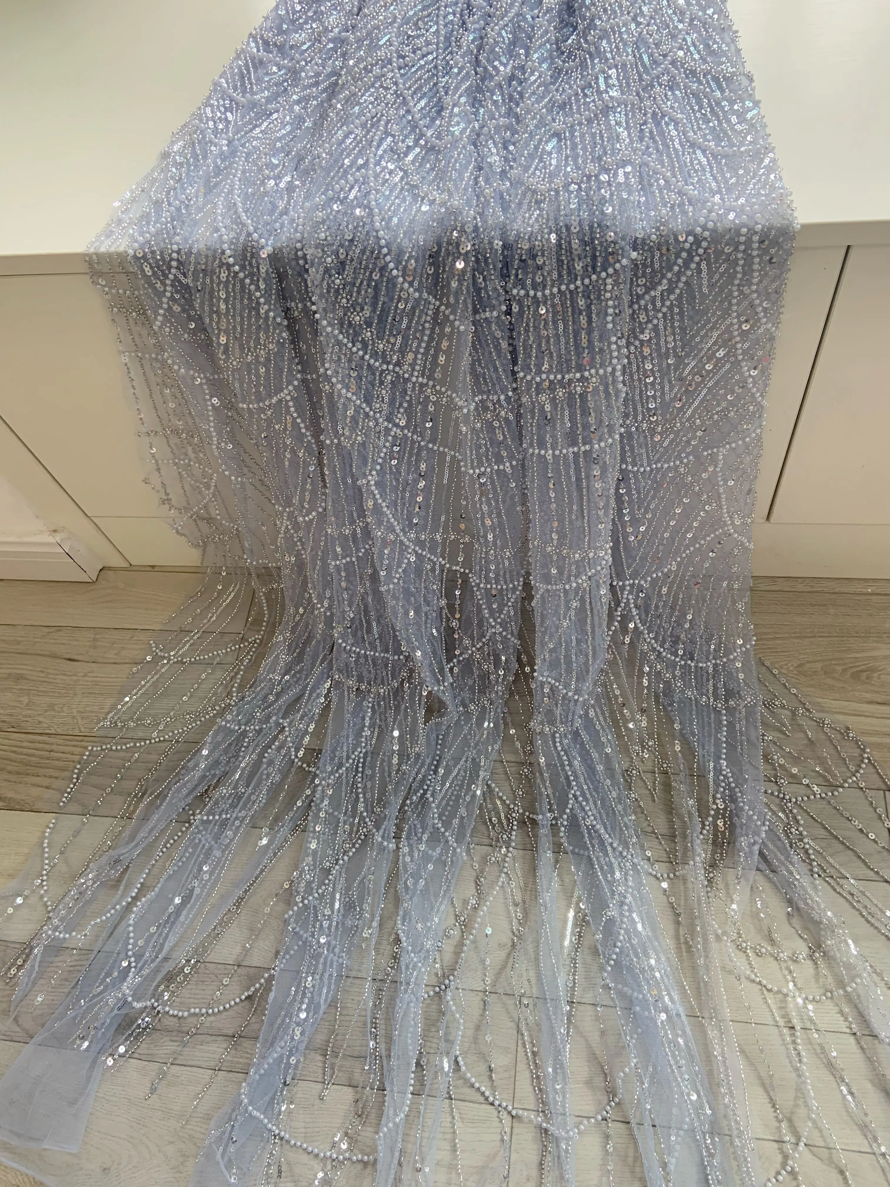 Свадебное платье с вышивкой в виде бусин русалки высококачественная ткань