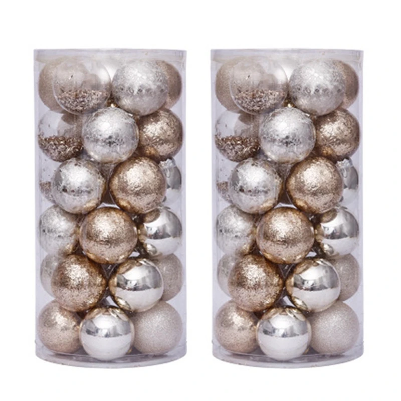 

60Pcs Christmas Decorations For Tree Ball Palline Christmas Tree Pendant