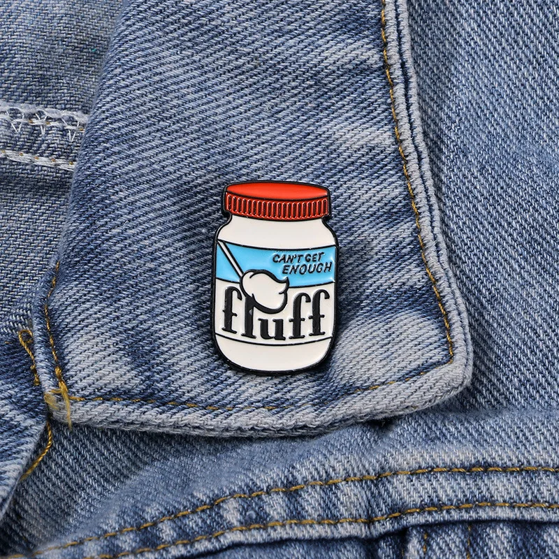 Не достаточный пух милые банки для молочного йогурта броши креативная одежда