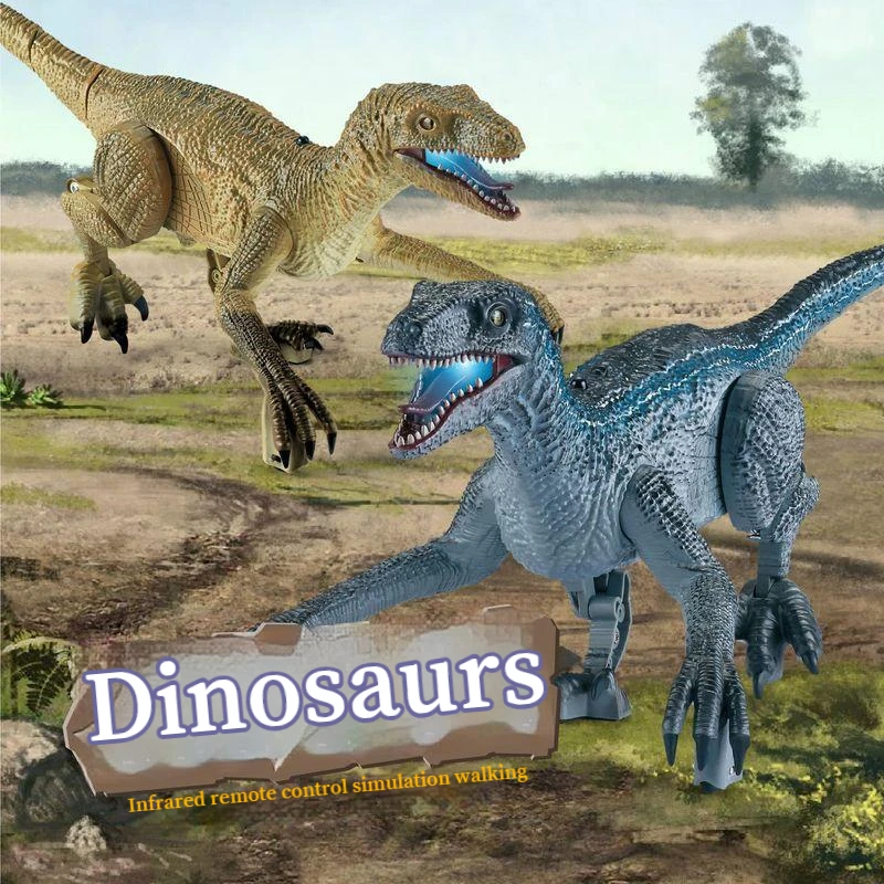 

Имитация модели динозавра 2,4g Беспроводная четырехсторонняя Usb Инфракрасная электрическая игрушка с дистанционным управлением для мальчиков хороший подарок на день рождения для детей