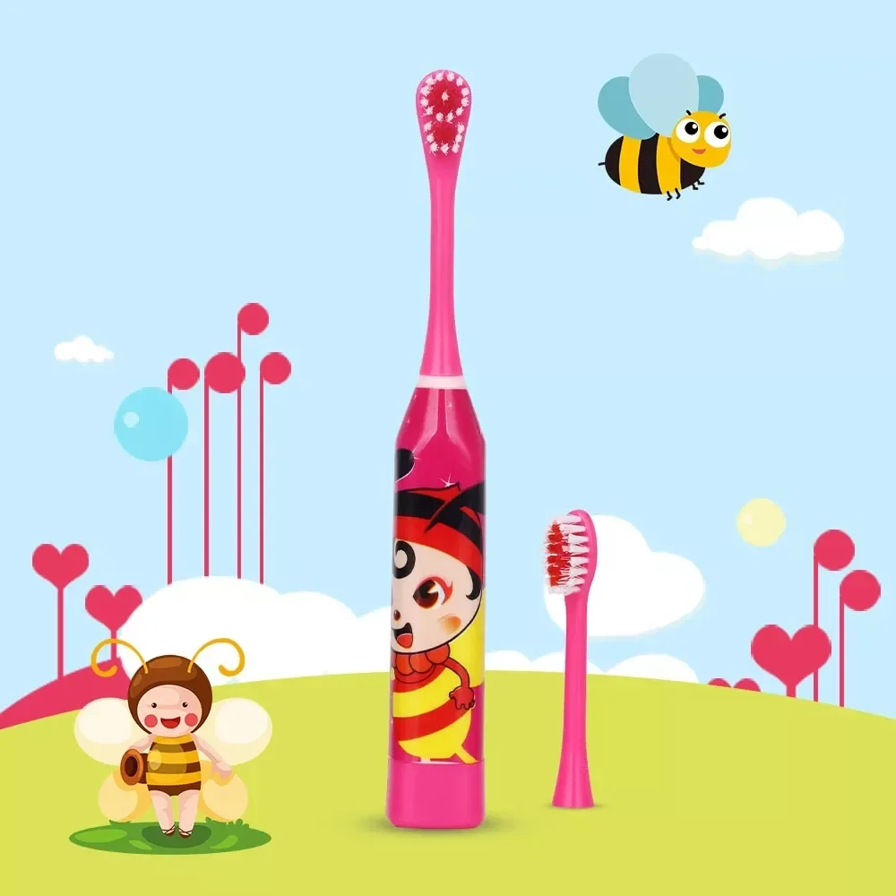 

NEW2023 Children Electric Toothbrush Double-sided Tooth Brush Heads Electric Teeth Brush Brush Heads Kids Battery not include