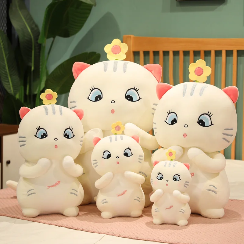 

25-65cm Lovely Cartoon Cute Cat Doll Kawaii Kitten Plush Toy Children's Toys Birthday Gift for Girlfriend Stuffed Animal Pillow