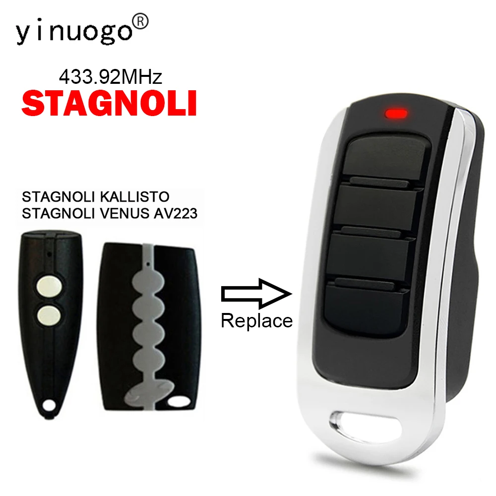 STAGNOLI Remote Control STAGNOLI KALLISTO VENUS AV223 Remote Control Garage Door Opener 433.92MHz STAGNOLI Gate Control Command