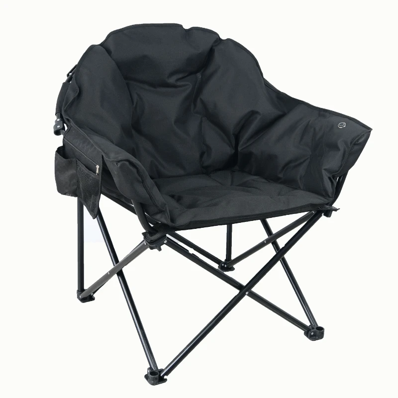 

Beech Chair Easy Foldable Outdoor Camping Folding Chair black with electric