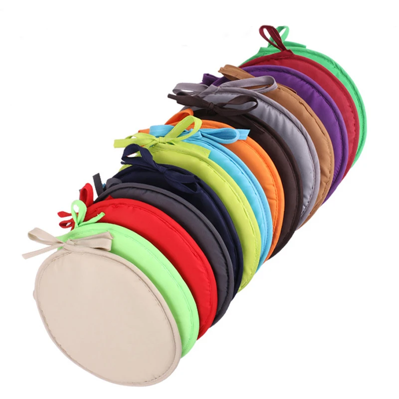 

Round Chair Cushion Candy Color Seat Cushions with Drawstring Home Decor Pillow Throw Pillows Office Chair Cushion 30cm 38cm