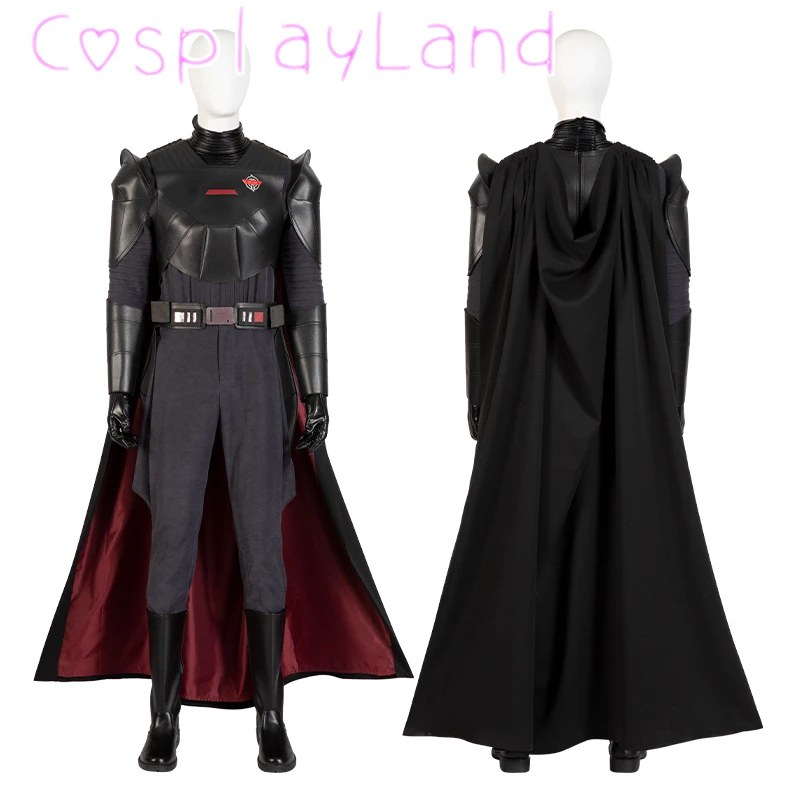 Halloween Carnival Superhero Obi Cosplay The Grand Inquisitor Costume Black Guard Battle Uniform Suit Custom Made Armor Outfit