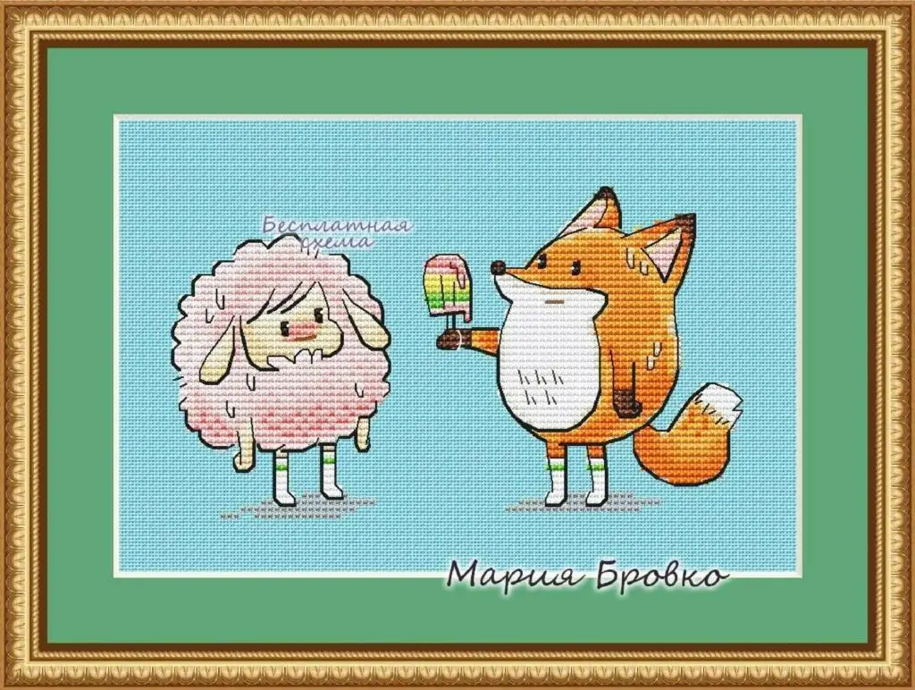 Сделай сам мороженое 25-19 вышивка крестиком Экологичная хлопковая нить украшение