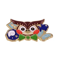 cute villager blathers celest brooch metal badge lapel pin jacket jeans fashion jewelry accessories gift