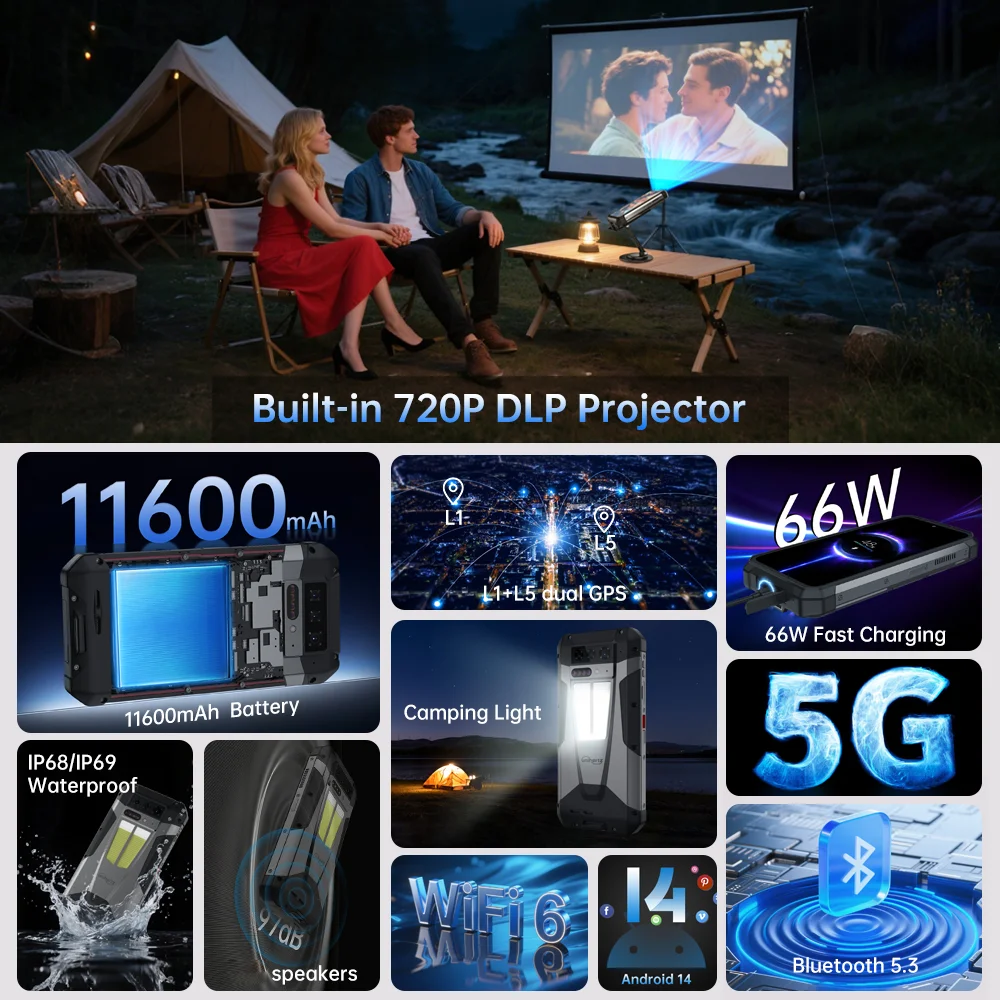 Фото Мировая премьера】Уаэфир от 8849 Танка 4 Смартфон Встроенный проектор 720P Телефон 5G 24 + 512 ГБ 11600 мАч Размер 7300 AMOLED 120H №5