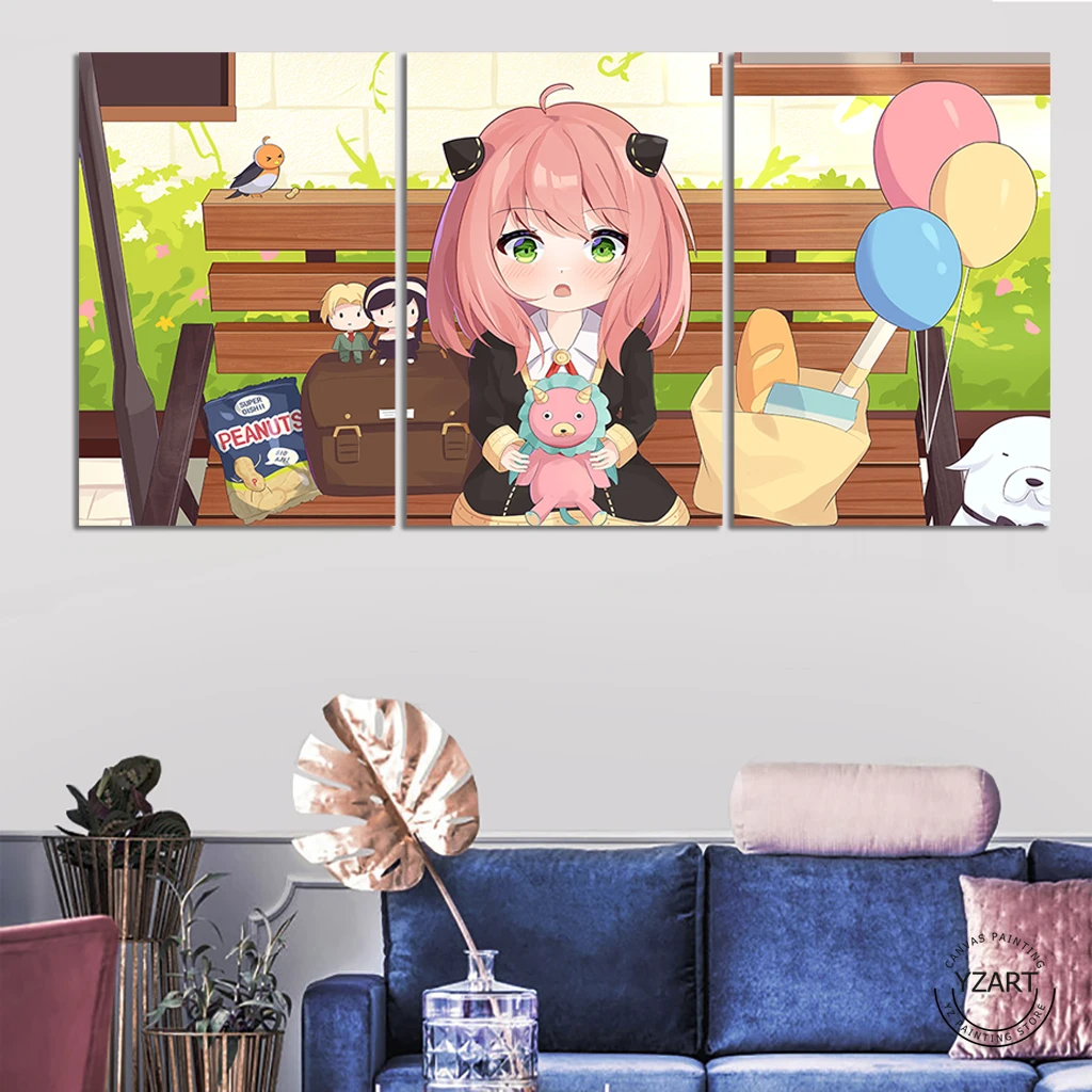 

3/5 шт., постер на стену в стиле аниме «шпионская семья»