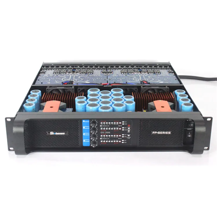 

Sinbosen saund system amplifier DS-20Q 4 channels audio 5000w amplifier sub for concert