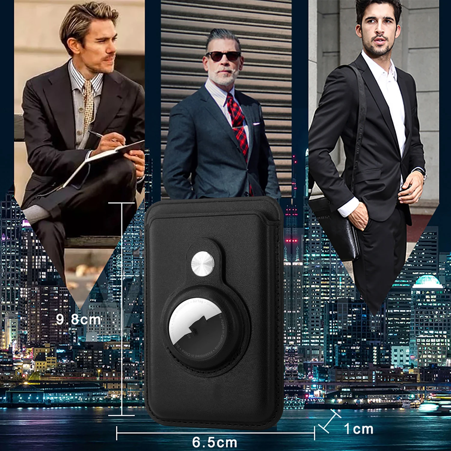 Держатель для кредитных карт с радиочастотной идентификацией тонкий футляр Airtag