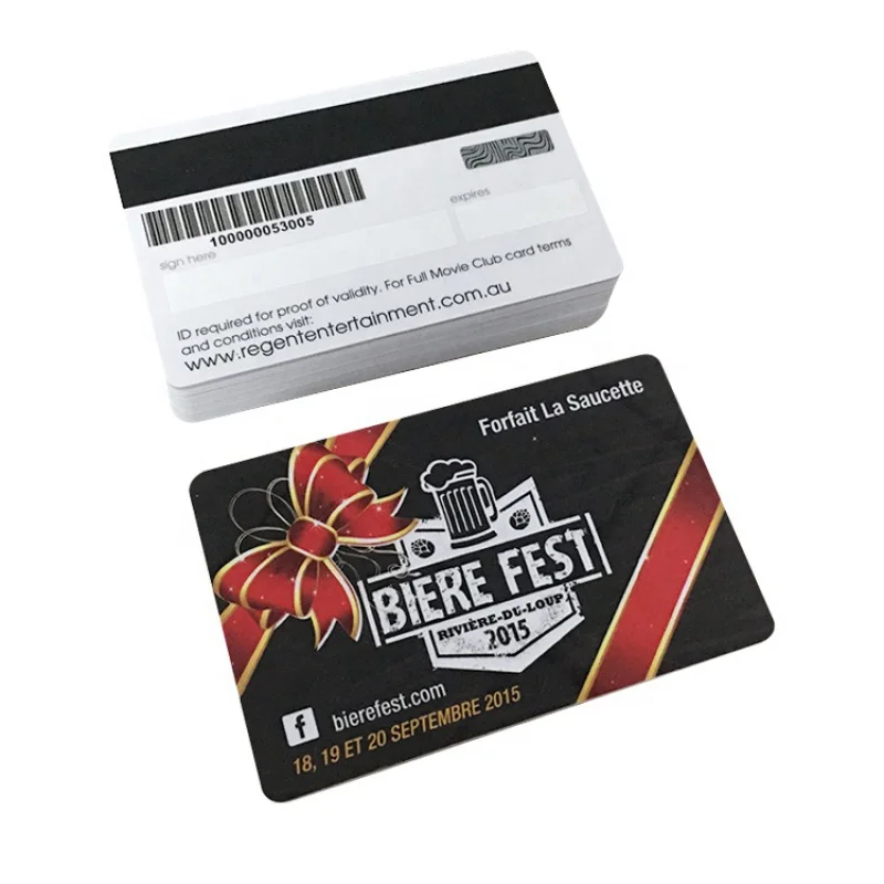 

Wholesale Custom Printing Plastic Business card Magnetic Stripe Gift Pvc Card with Barcode.