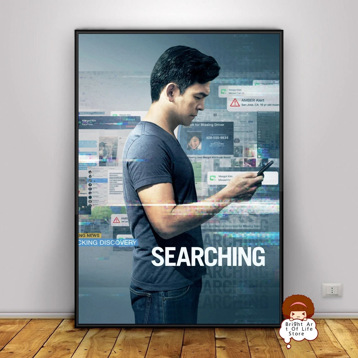 

Searching (2018) Classic Movie Poster Cover Photo Print Canvas Wall Art Home Decor (Unframed)