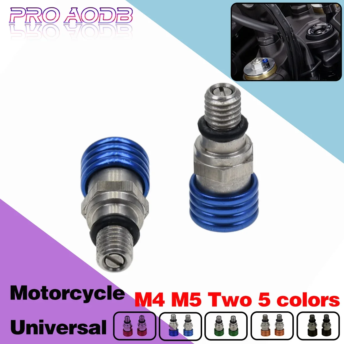 Мотоциклетный выпускной клапан вилки M5x0 8 см для Honda Yamaha Suzuki Kawasaki CR YZ WR KX RM F 125 250 450