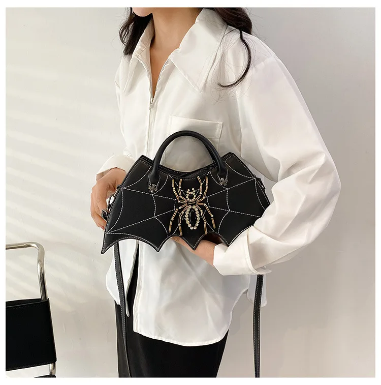 

Fashion Embroidery Bag Crystal Animal Creative Handmade One Shoulder PU Waterproof Party Crossbody Bag Gifts To Friends Purse