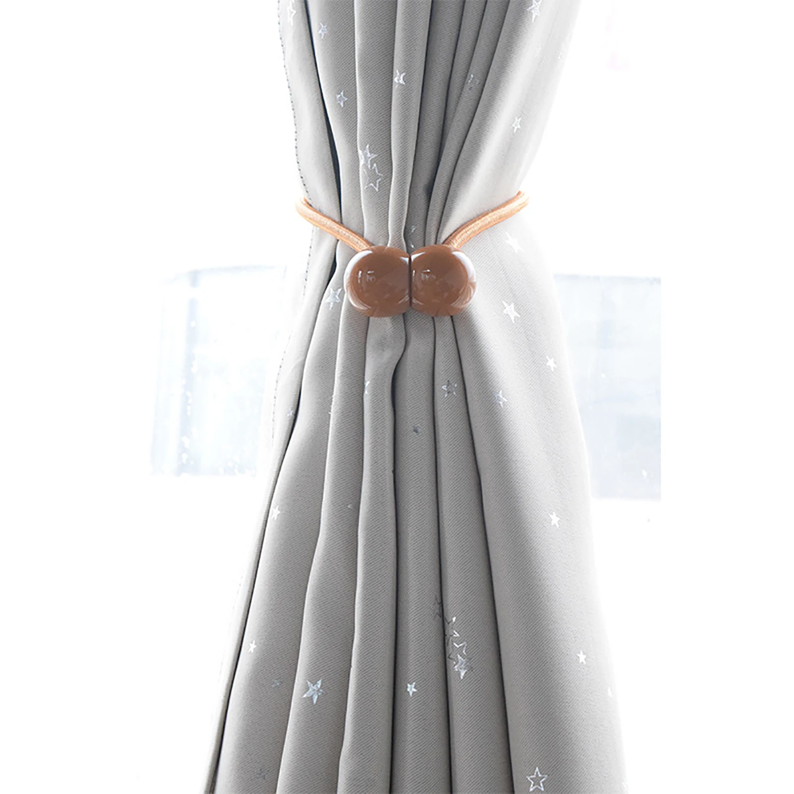 

Curtain Holders For Drapes 2 Pack Sheer Curtain Tie Backs Pull Backs Window Treatment Strong Magnetic Rope Curtain Tiebacks