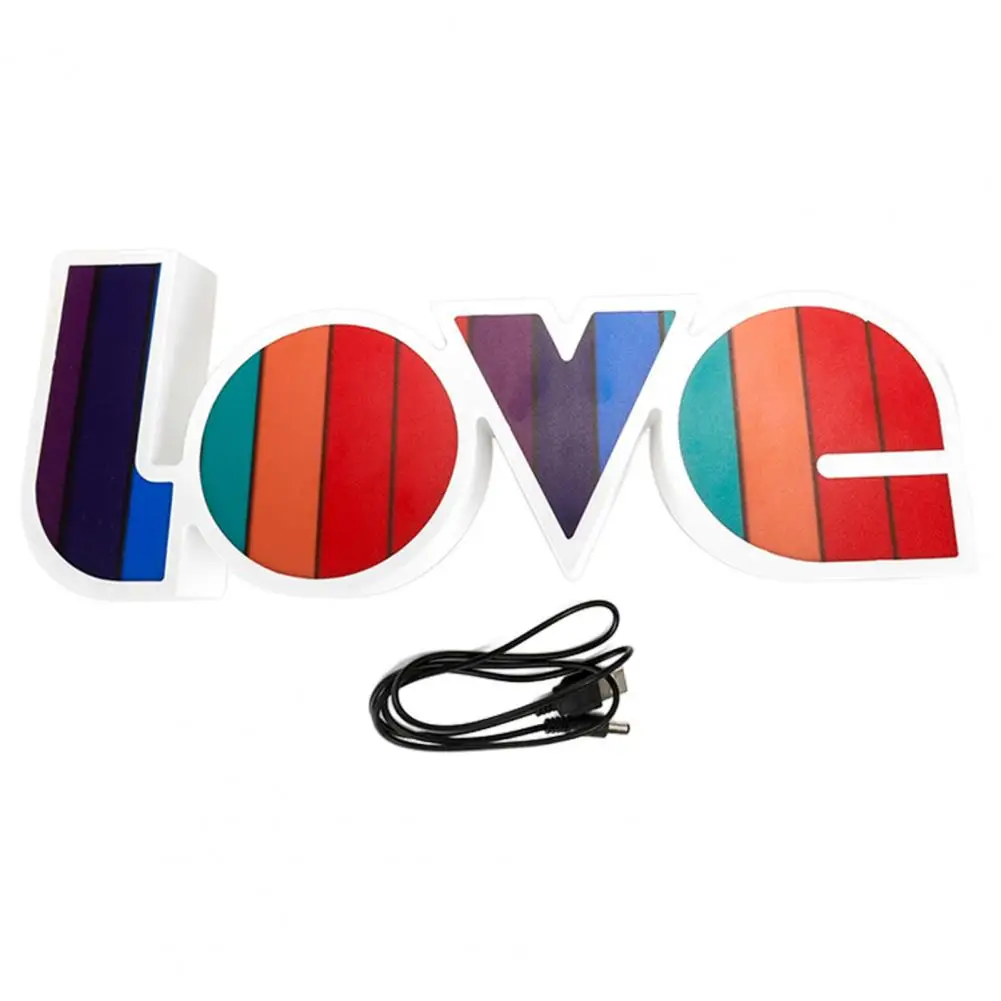 

Светодиодная лампа для вечеринок, практичная, энергосберегающая, широкое применение, креативная, любовь, 3D светодиодный ная лампа, украшени...