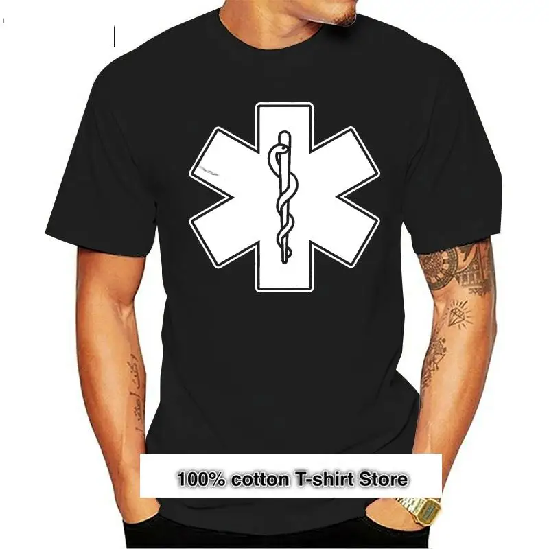 

Camiseta de EMS EMT Star Of Life para hombres, camisa de primeros auxilios, servicios médicos de emergencia, Vintage