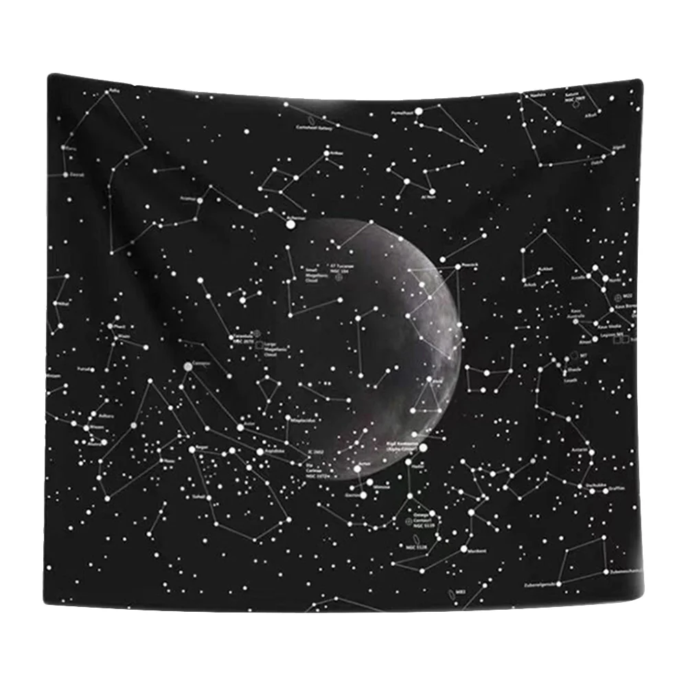 

Гобелен на стену Космо Луна подвесное одеяло Космос планеты Декор фон винил печать звезды галактика небо ночь звезда