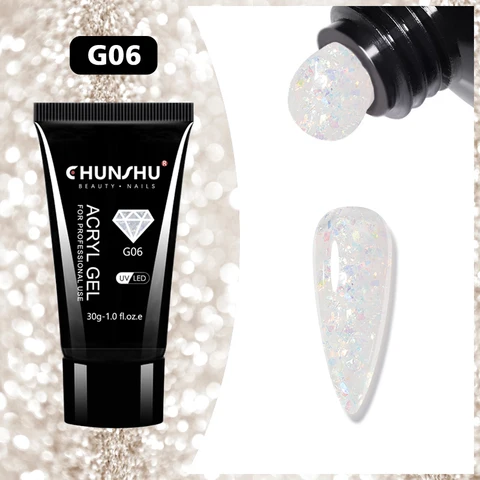 CHUNSHU Алмазный полигель-лак для ногтей 30г