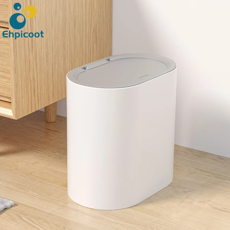 

Бытовые Мусорные Корзины с колесами, пластиковая корзина для мусора в ванную комнату, унитаз, для гостиной, офисные принадлежности, мусорны...