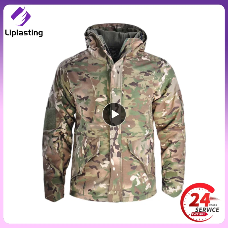 

Polyester Cotton Plaid Surface Adopts Waterproof Technology Lining Windproof Winter Warm Wear Resistant Hunting Mc