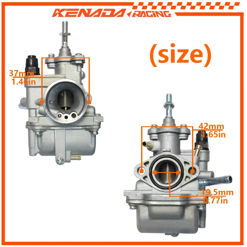 Фото Карбюратор 4-тактный для Smash110 115 JY110 SPARK-Z Shogun Espingarda TTR90 Viva Dafra Zig100 2010-2012 №2