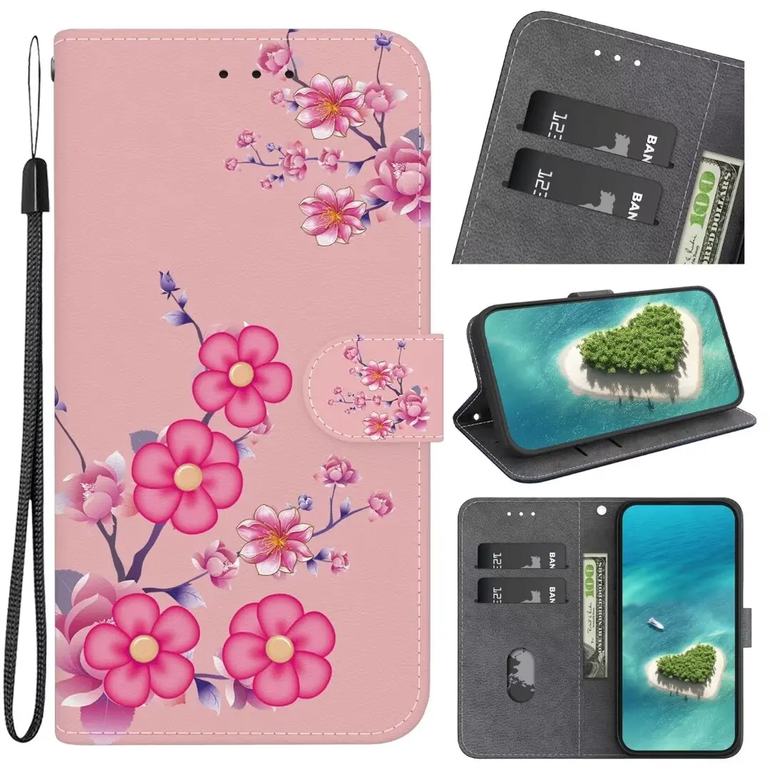 Чехол для TECNO Camon 18P 18i 18 Premier Spark 8T 8 8P 8C 7 PRO G0 2022 Pova 2 LD7 POP 5P Phantom X Leather New Painting Cover
