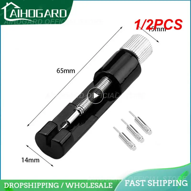 

1/2PCS Red Metal Adjuster Watch Band Strap Bracelet Link Pins Remover Repair Tools Kit Red