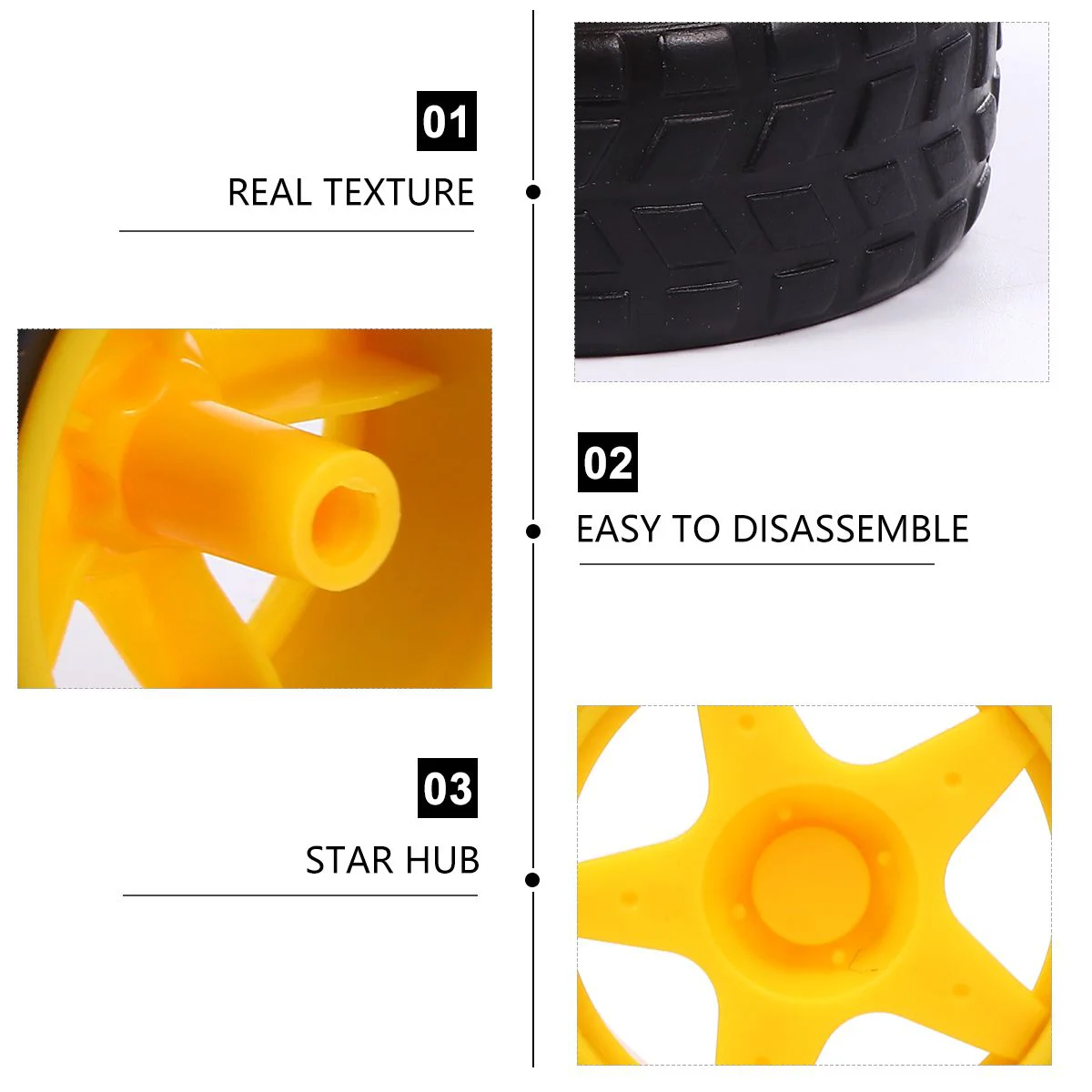 6-шт. Игрушечная ступица колес умные автомобильные колеса детские аксессуары