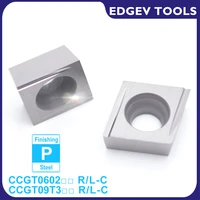 edgev ccgt060202 ccgt060204 ccgt09t302 ccgt09t304 r l c carbide insert steel boring cnc lathe turning tools cermet inserts tn60