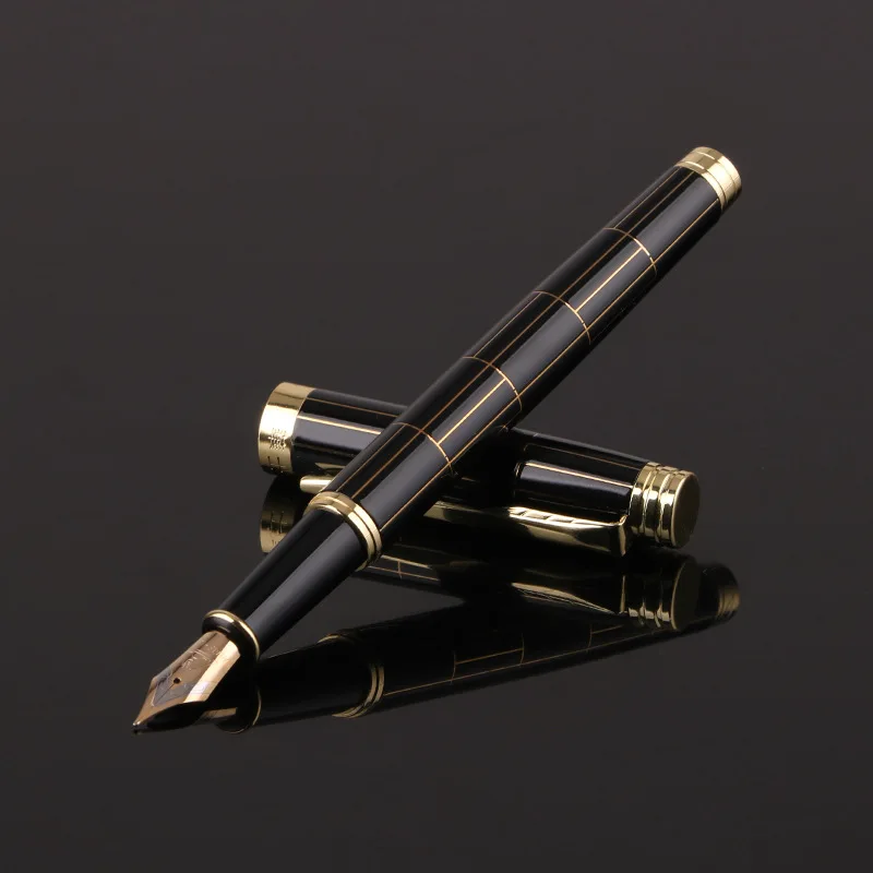 

2022 Business Fountain Pen 0.5mm Write Pen Gold Written Office Stationery White-collar Worker Pen