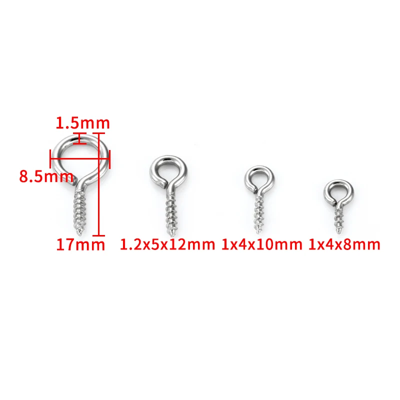 20Pcs/Lot Stainless Steel Sheep Eyes Nail Screw Jewerly Making Supplies Accessorie DIY For Beaded Pendant Fashion Style Ornament