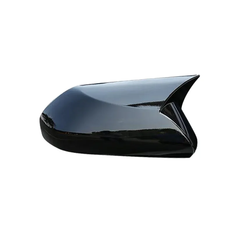 Рожок глянцевый черный Автомобильный вид сбоку Зеркало заднего вида крышки