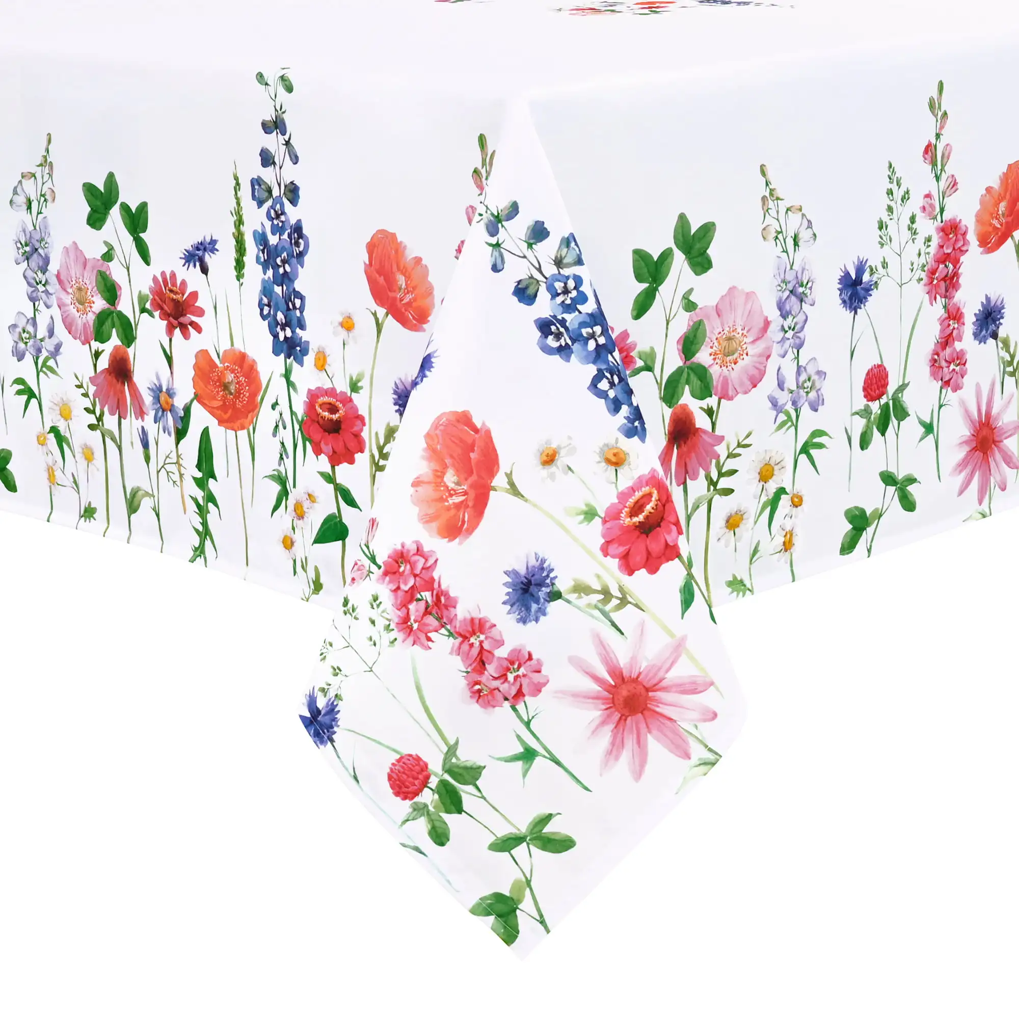 

Spring Floral Tablecloth Flower Table Cloth Waterproof Rectangle Table Cover for Kitchen,Dinner,Picnic,60 x 84 inch